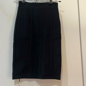 BCBGMaxAzria black bandage midi skirt, size small